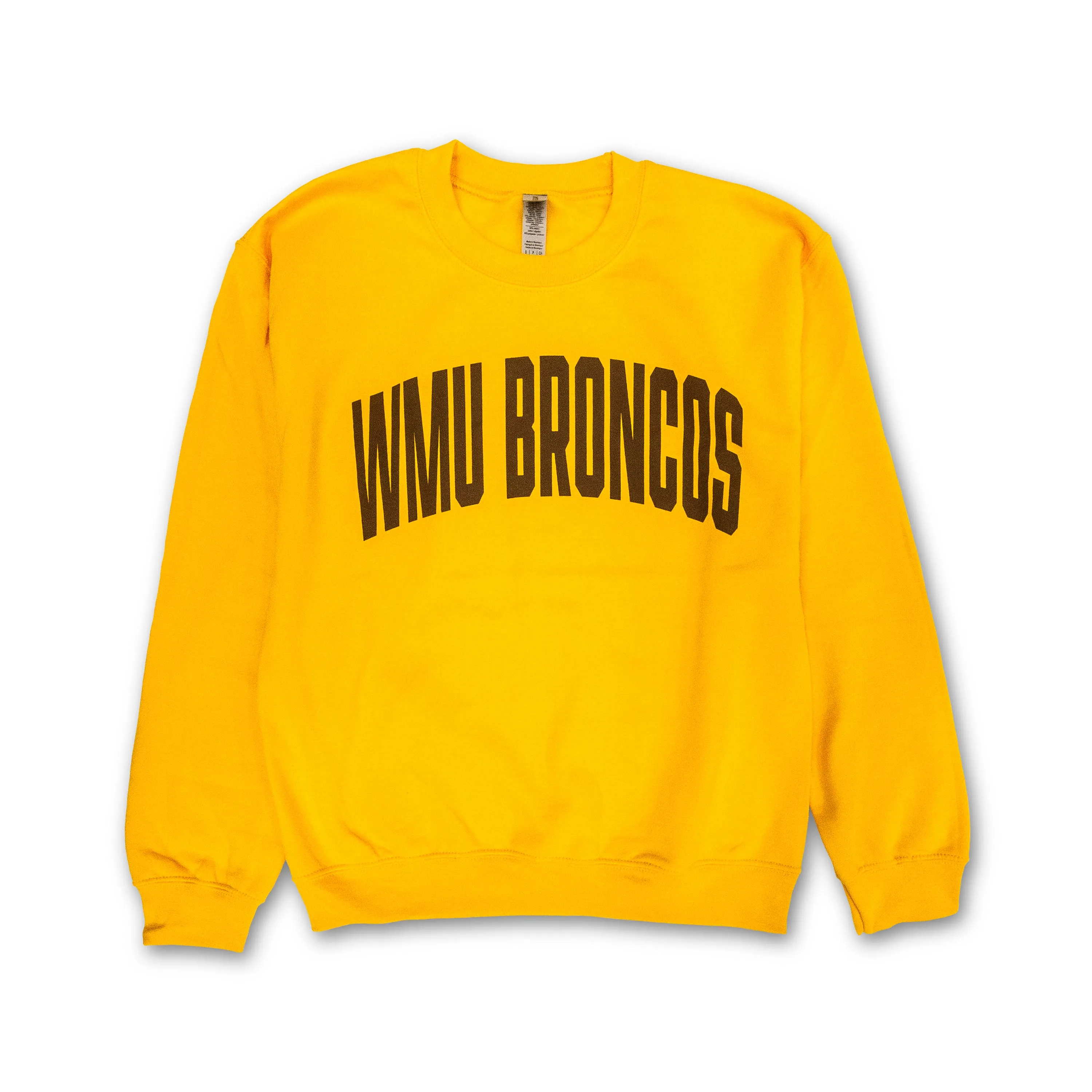 product brand name recognition neon colors WMU Broncos Crewneck Sweatshirt