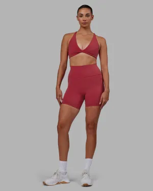 Fusion Ultra High-Rise 6" Short Pockets - Claret Temperature Regulating Fibers