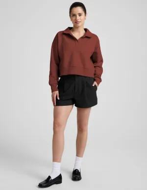 Light Jacket LuxeFleece Collared Sweatshirt