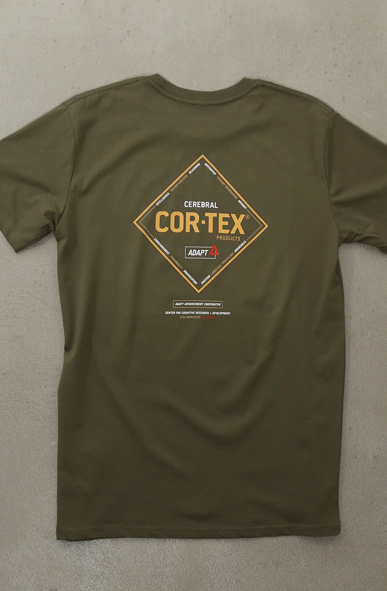 Cortex (Men's Army A1 Tee) Brushed Interior Lining
