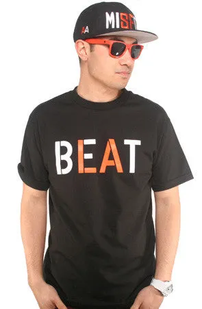 Beat LA (Men's Black/Orange Tee) Workout Gear