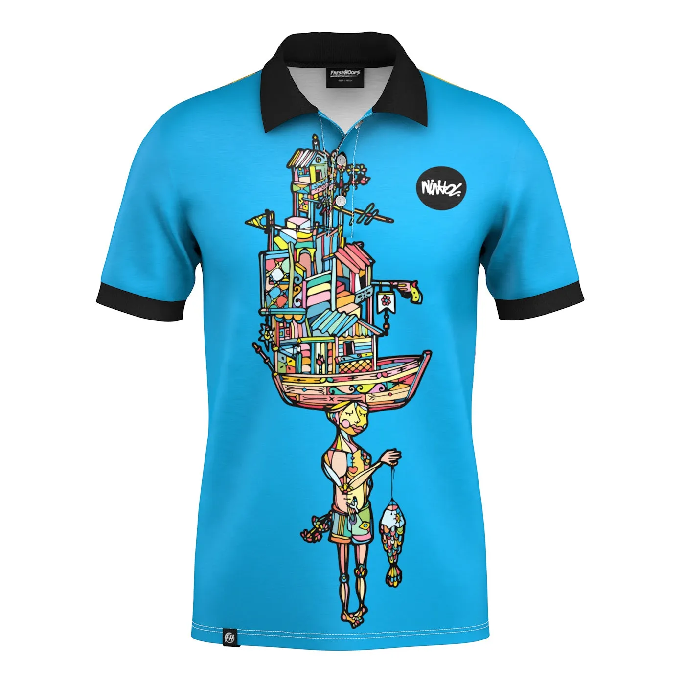 Layered Comfort SnagResistant Weave Favela Polo Shirt