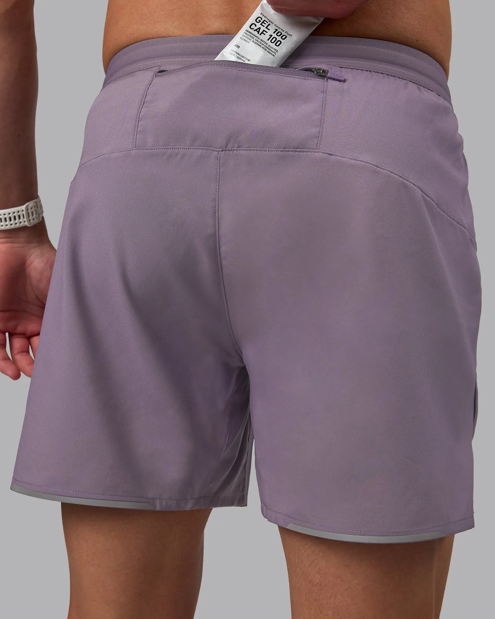 Street Style Temperature Regulating Tech Pace 5" Lined Running Short - Purple Sage