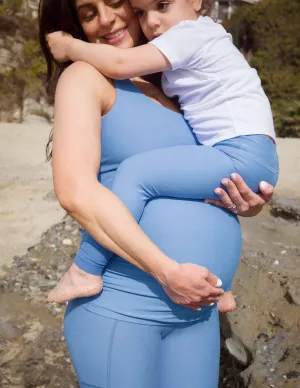 Spacedye Bases Covered Maternity Tank Cap-sleeved Turtleneck seams