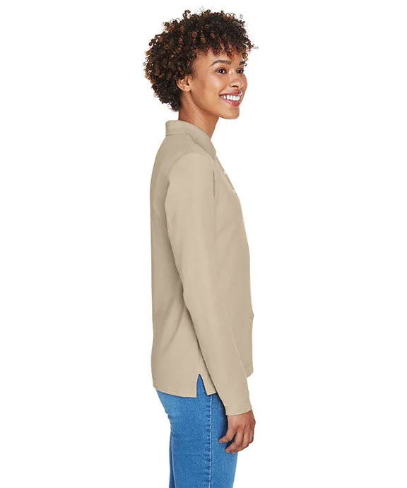 Weekend Wearable D110W - Devon & Jones Ladies Pima Piqu?? Long-Sleeve Polo Shirt