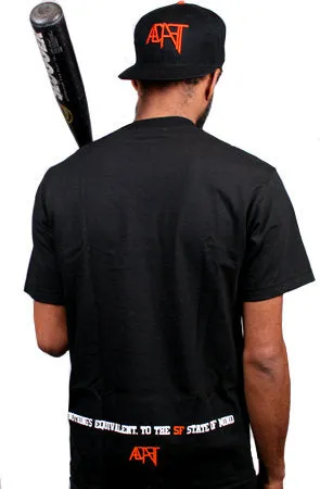 Seasonal Layering Perfect for Workouts State of Mind (Men's Black/Orange Tee)
