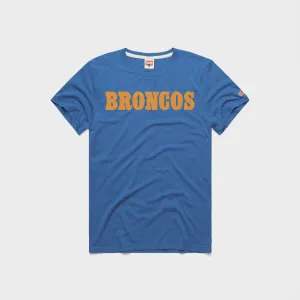 Sleeveless freedom Denver Broncos Wordmark '68 T-Shirt