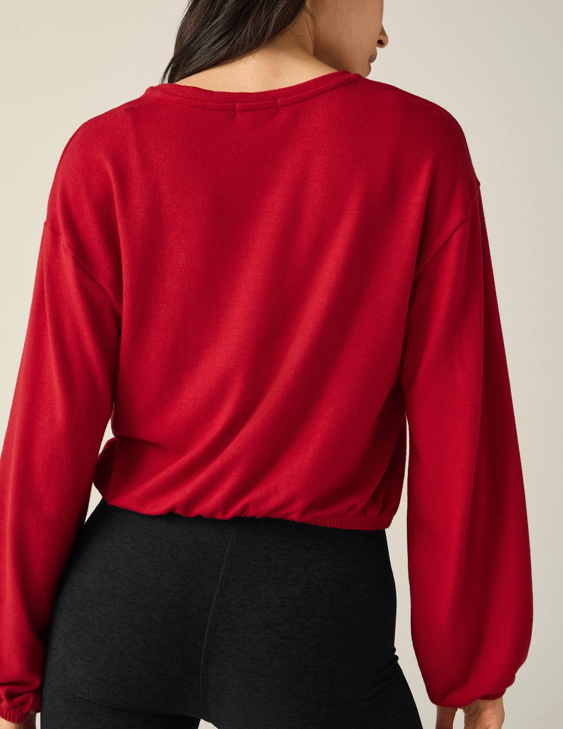 Soft Spoken Cropped Pullover Ultra Soft Interior