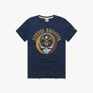 NBA x Grateful Dead x Nuggets Skull Layer Ready Heathered Texture