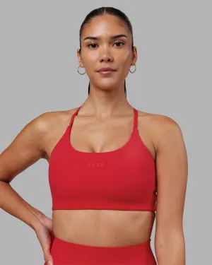 Twist Sports Bra - Scarlet Non-slip material