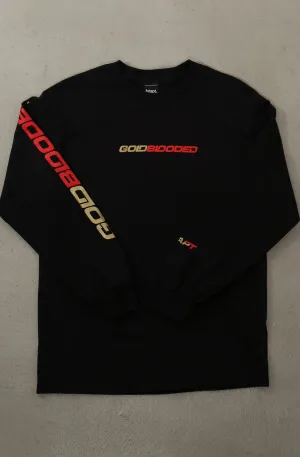 Gold Blooded RPM (Men's Black/Red Long Sleeve Tee) Casual Layering