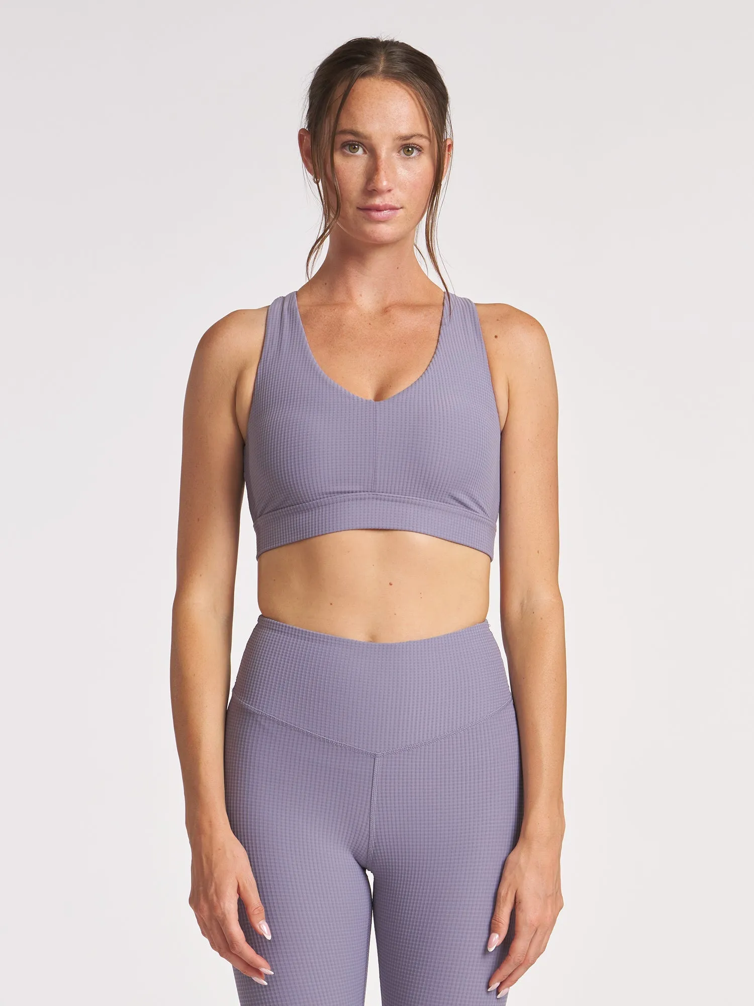 Grid Cross Back Bra Tight Fit