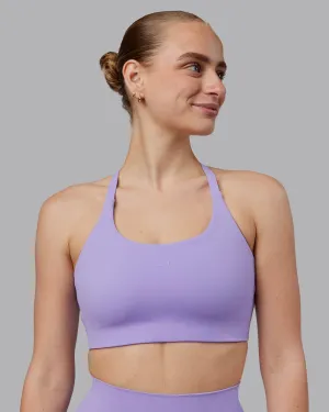 Smooth Surface Adjustable Design Twist Sports Bra D/DD/E - Violet Ray