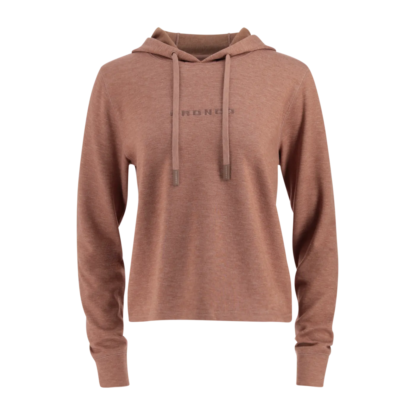 Snug Wear Home Comfort Ford Bronco Burnt Sienna Womens Lightweight Fleece Hoodie