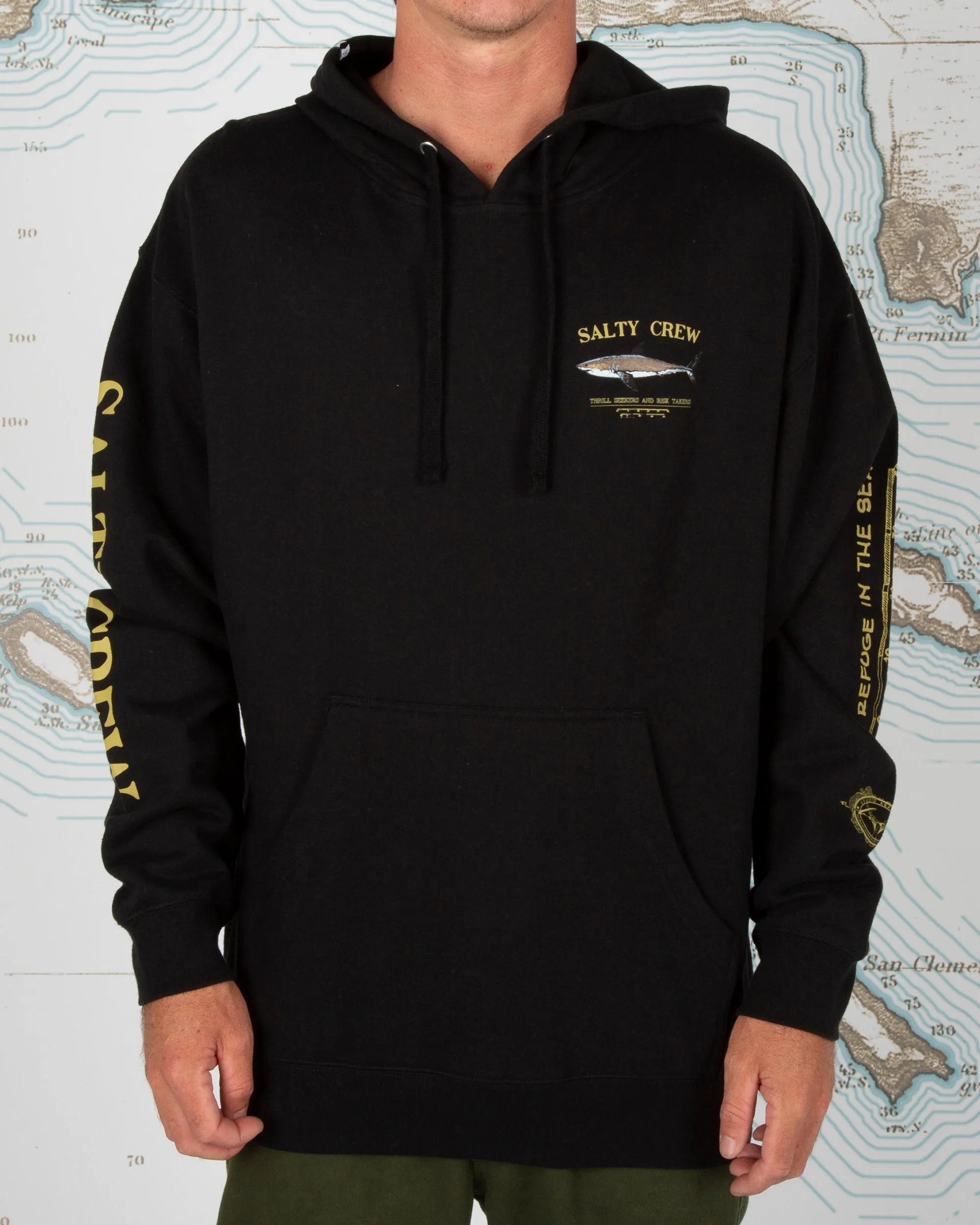 Customer Satisfaction Running Top Bruce Fleece Hoodie - Black
