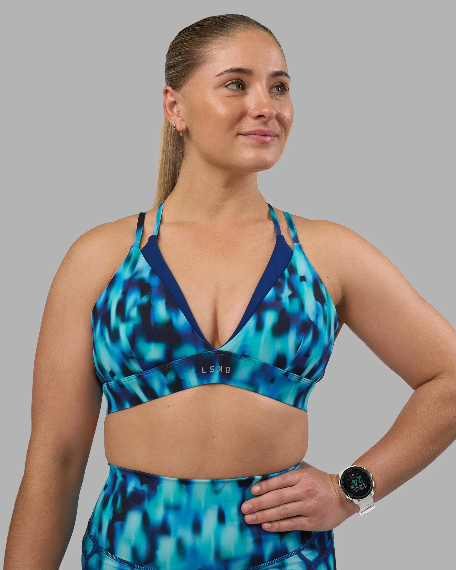 Aria Triangle Sports Bra - Luminous Comfortable Support Soft Silk