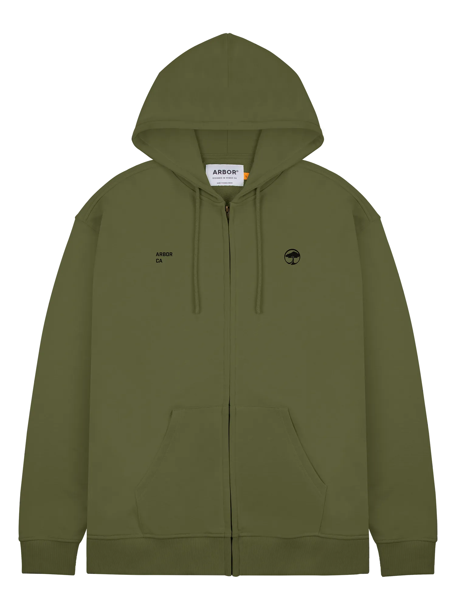 Effortless Fashion Surplus Zip Hood - Army