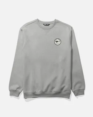 Crafted Crew Fleece - Athletic Heather patch accents