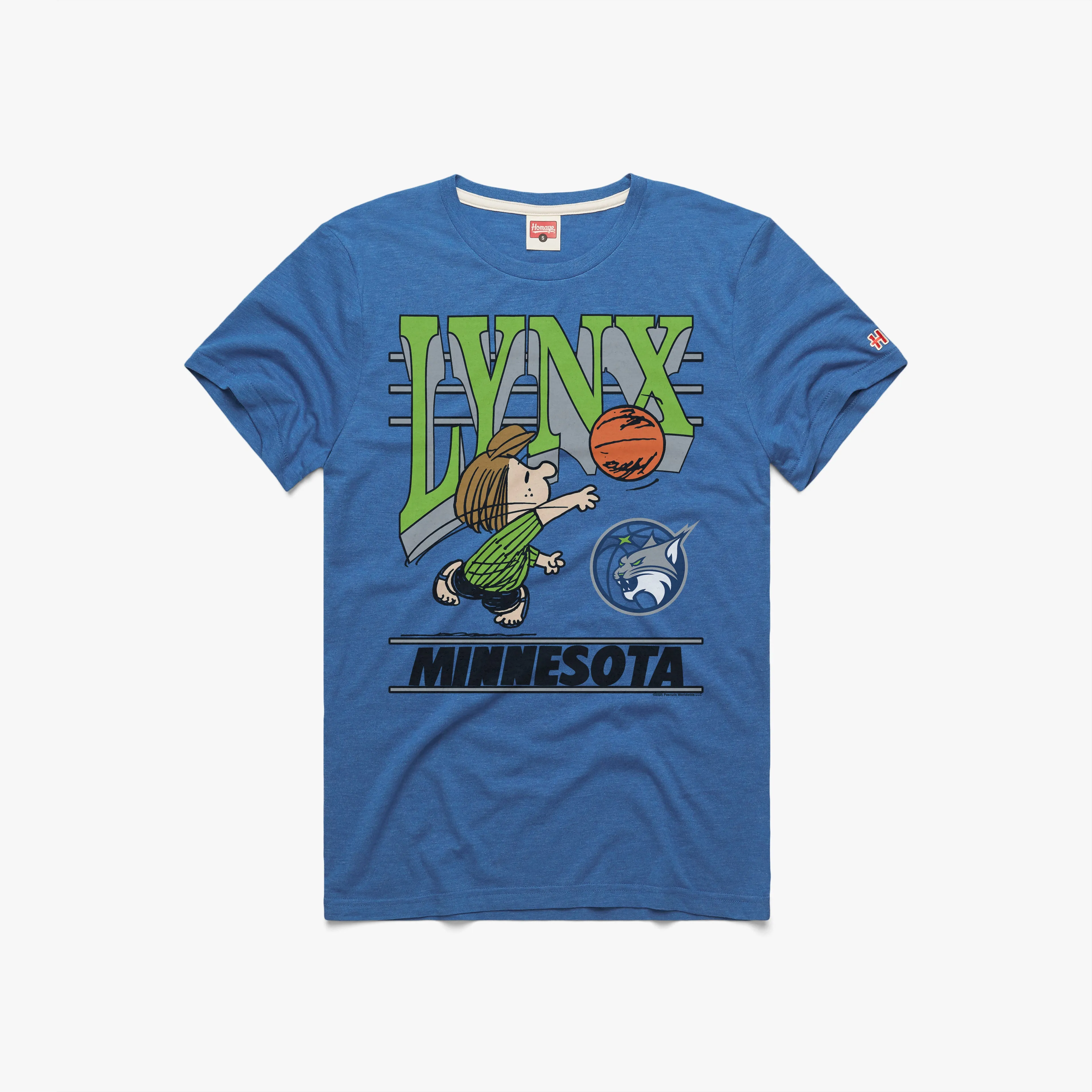 Peanuts Peppermint Patty x Minnesota Lynx NonRestrictive Cut TexturedWeavePattern