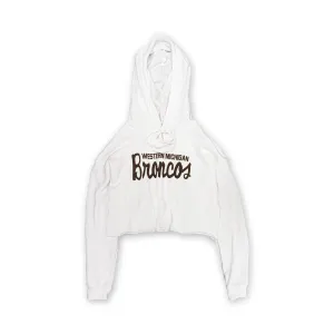 Western Michigan Script Broncos Women's Crop Hoodie product vacation wear freedom product cycling suitability
