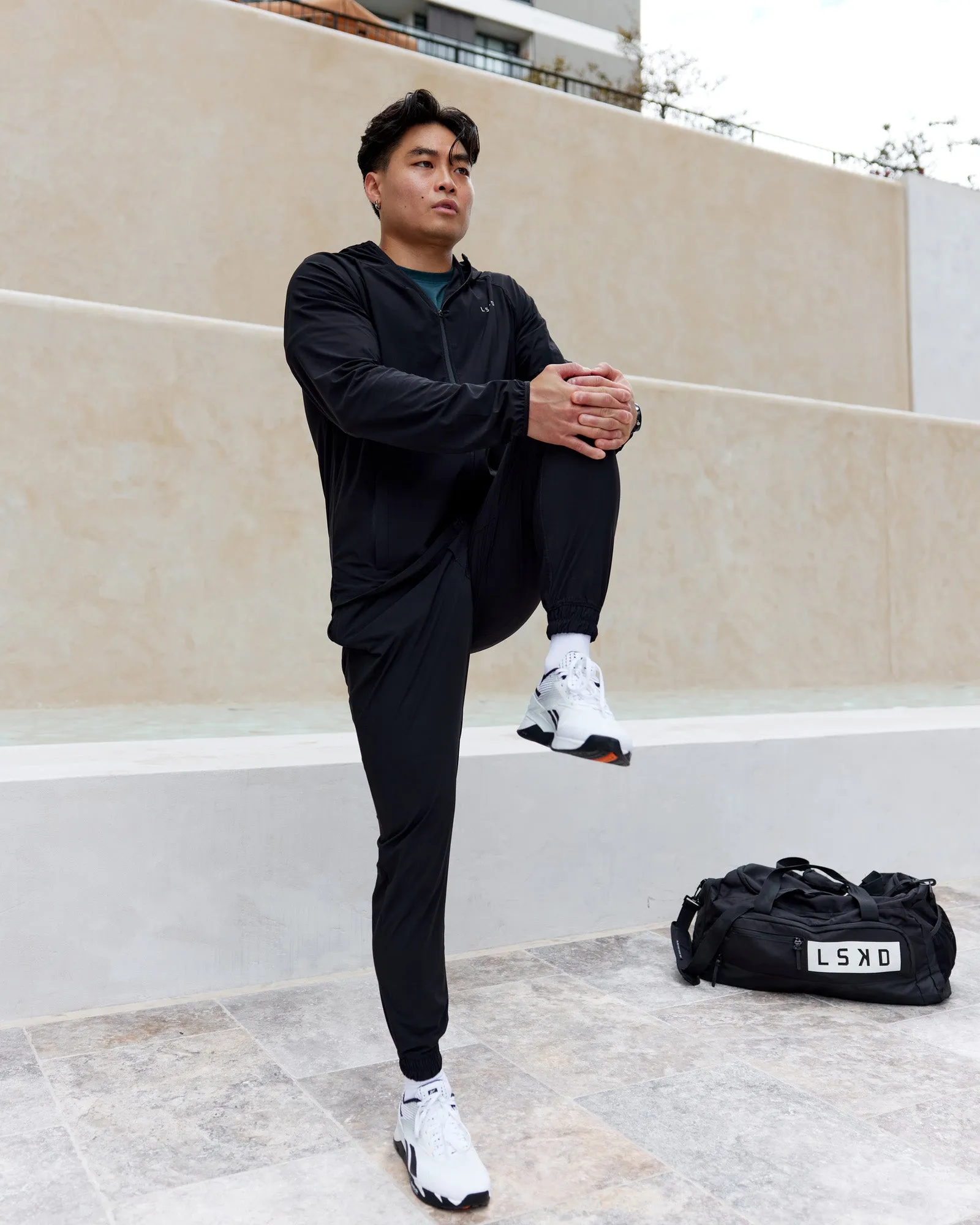 Snag Resistant Fabric Breathable mesh Train-Lite FLXMAX Pant - Black