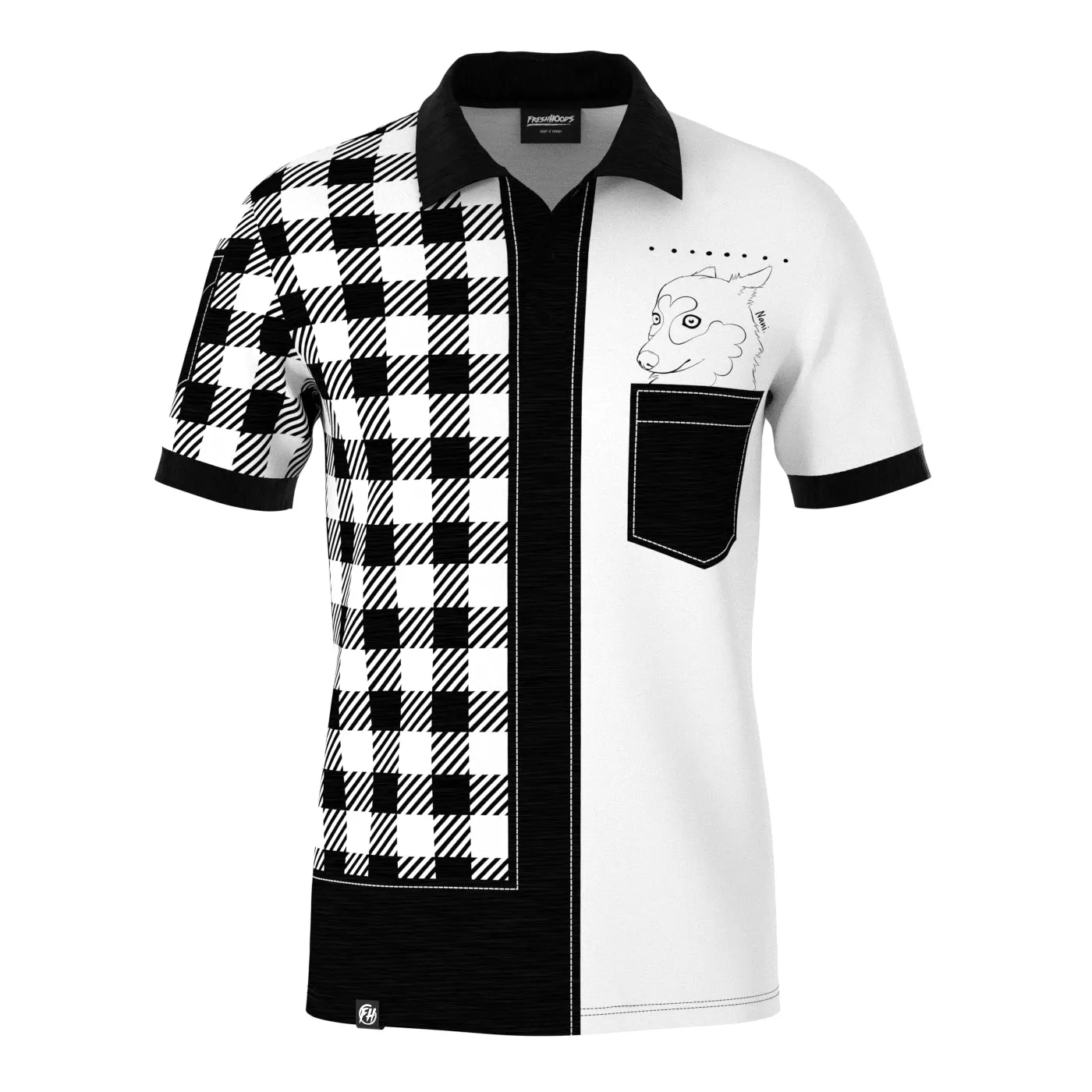 Cozy Apparel TwoTone Fabric Blend Dog Nani Polo Shirt
