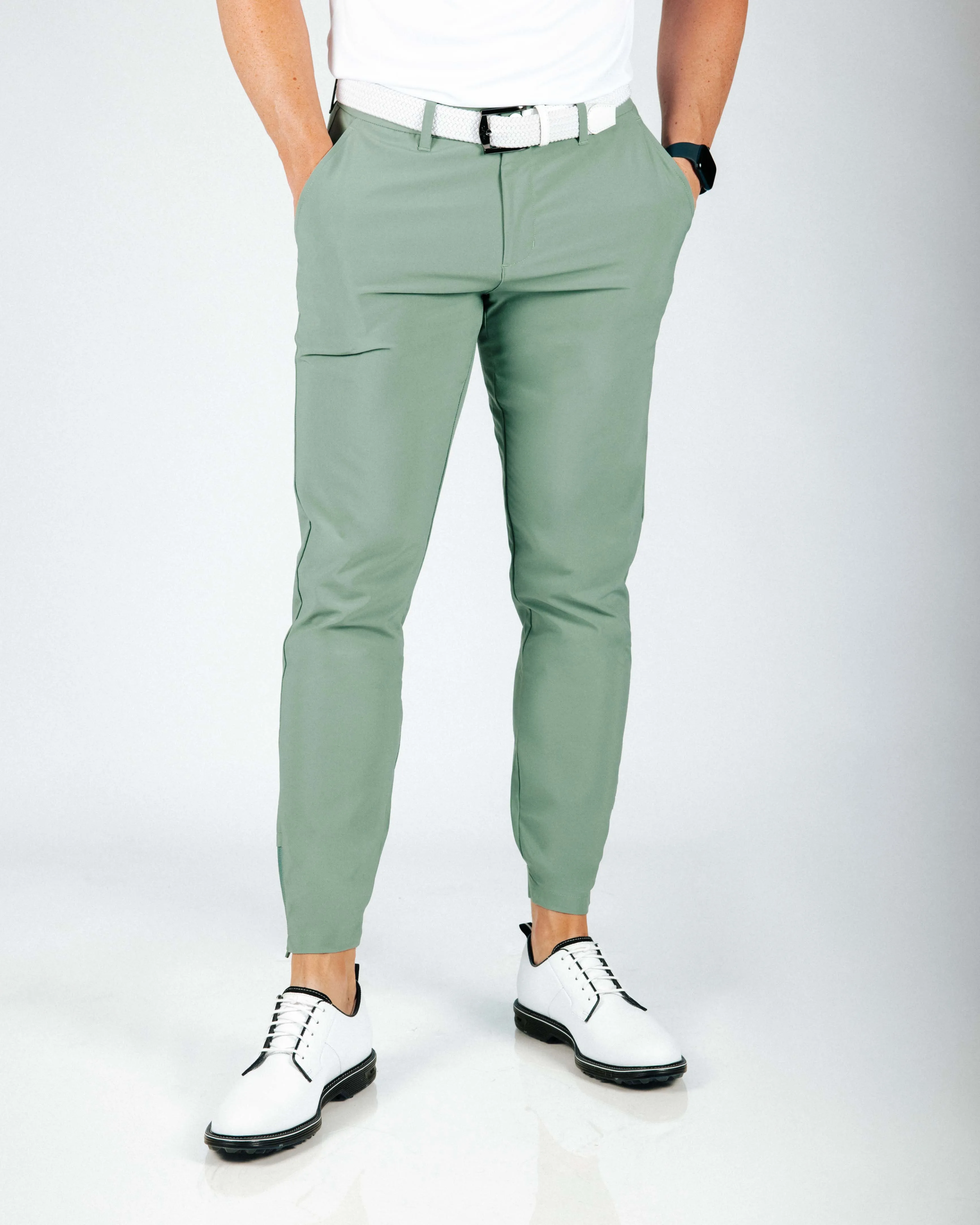Men's Sage Green Golf Jogger Heavy-duty Wear Sport Fit