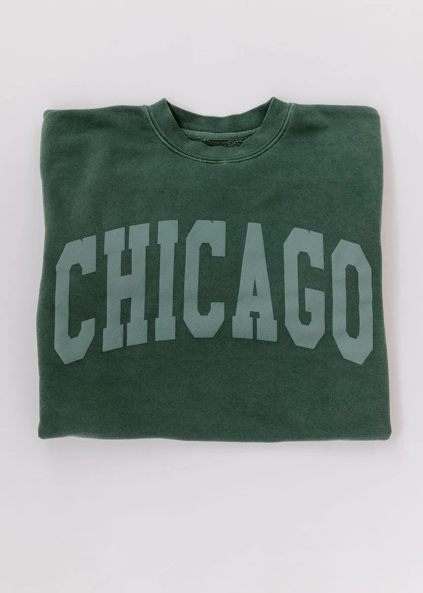 Chicago Collegiate Puff Sweatshirt - Alpine product patchwork creativity