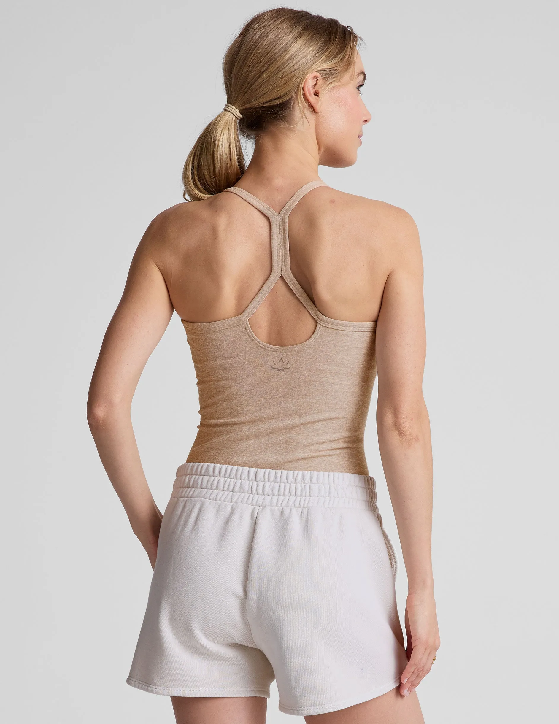 Spacedye Slim Racerback Tank Elastic stitching seams