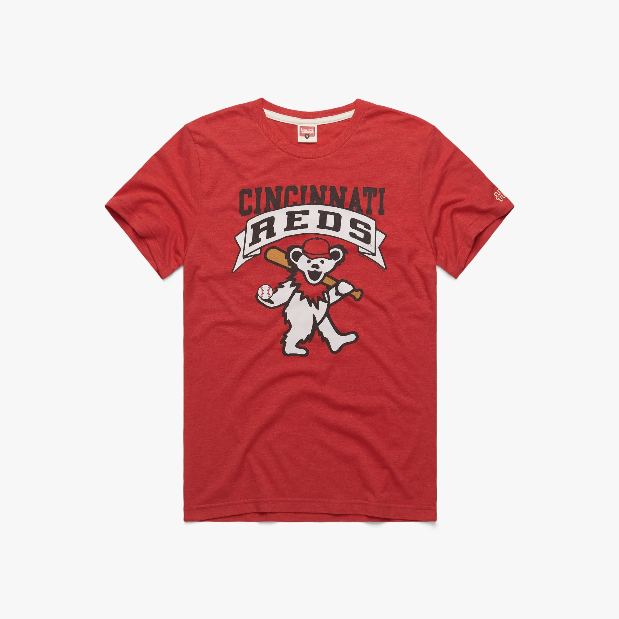 MLB x Grateful Dead x Reds Retro nostalgia Casual Comfort Layer