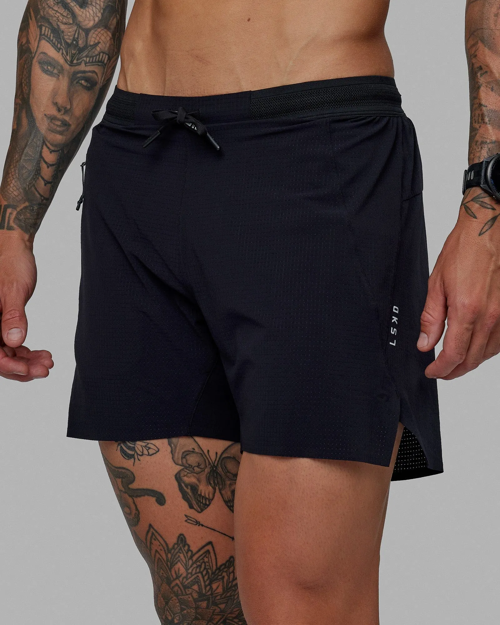 UltraAir 5" Lined Performance Short - Black-Reflective HighBackRise