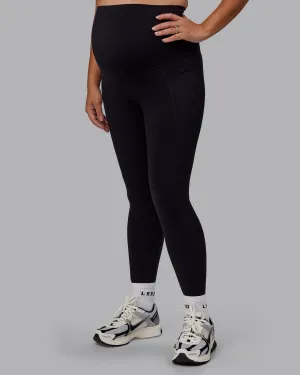Elixir Ultra High-Rise Maternity Full Length Legging Pockets - Black All Ages Park Run