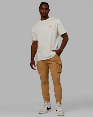 Energy Stretch Performance Cargo Jogger - Latte Abrasion Resistant Reinforcements