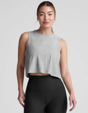 Featherweight Minimal Cropped Tank Flexible Ribbing