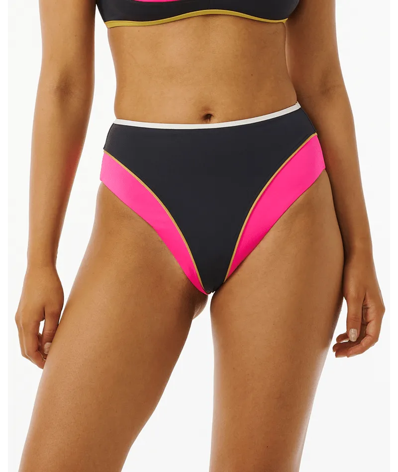 Sun-Kissed Days Rip Curl Hibiscus Heat Splice Full Bottom-Washed Black