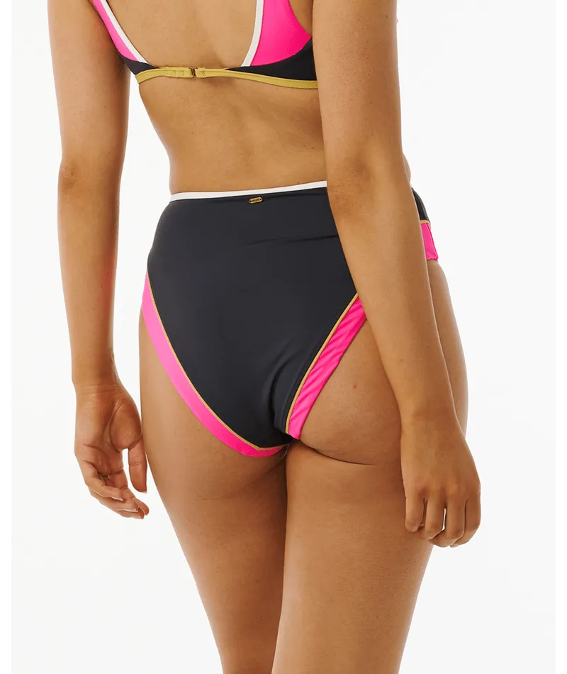 Rip Curl Hibiscus Heat Splice Full Bottom-Washed Black Reef Safe Materials Waterfront Vacation