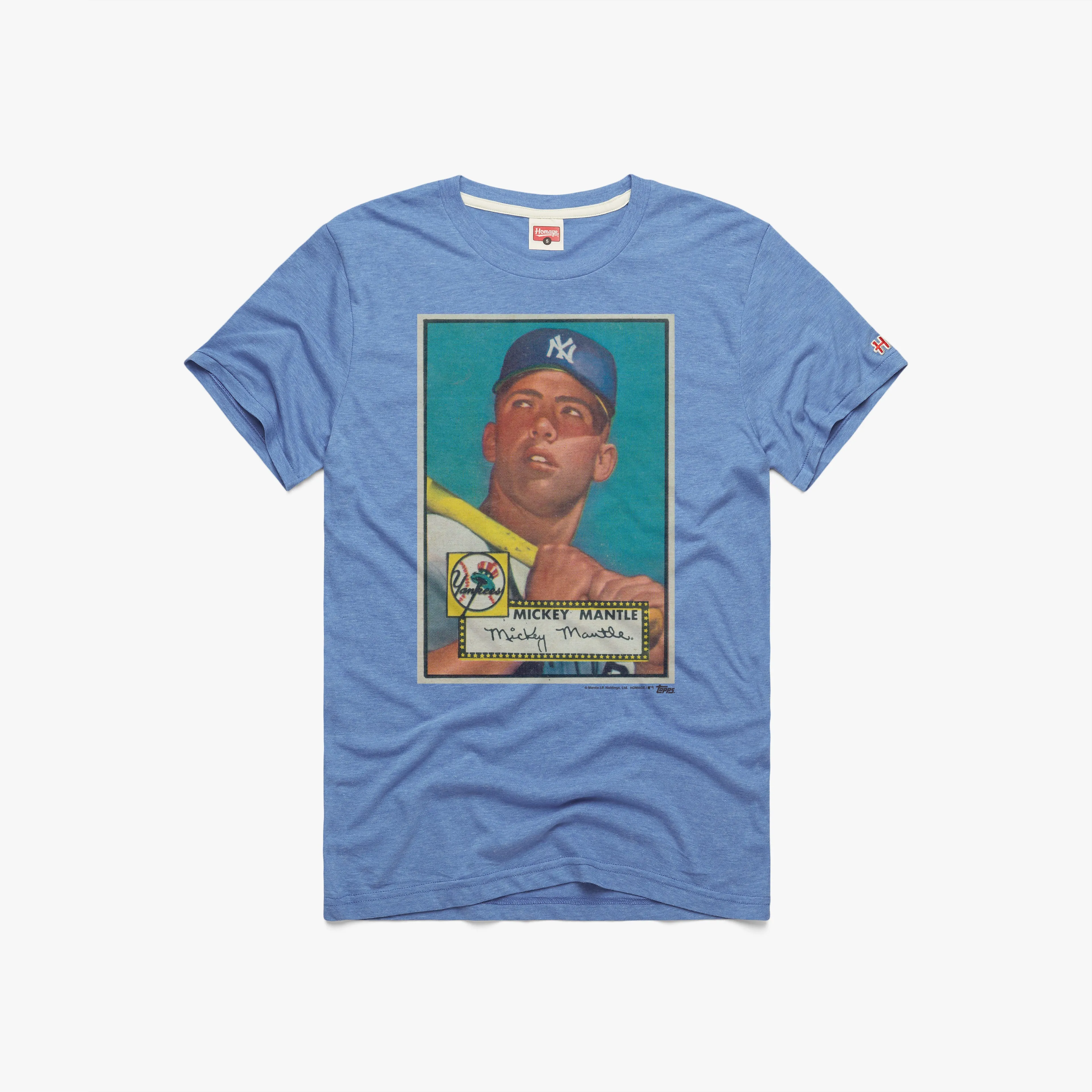1952 Topps Baseball Mickey Mantle Yankees Fit Flex StretchFabric