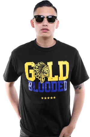 NonRestrictiveCut SAVS x Adapt :: Gold Blooded Chiefs (Men's Black/Royal Tee)