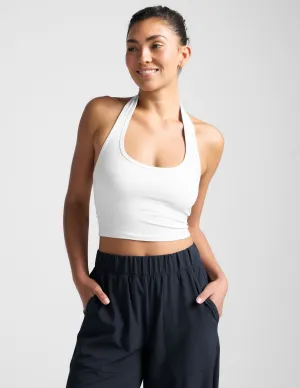 Spacedye Well Rounded Cropped Halter Tank Light Fresh NoiseReducing Material