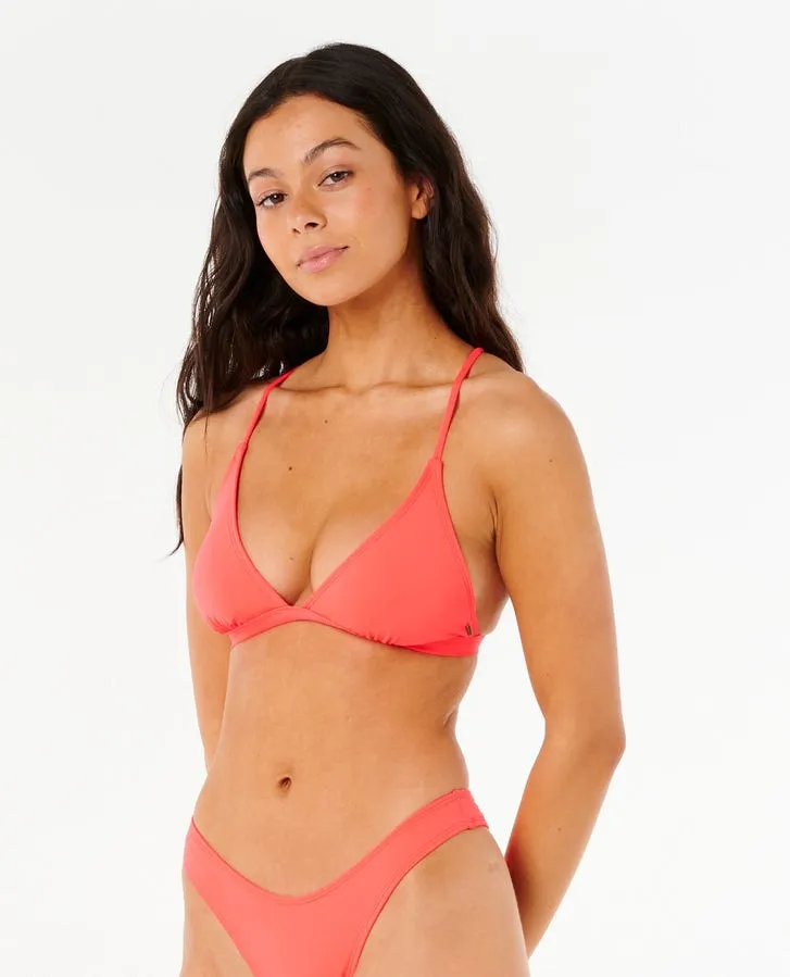 Unisex-Style High Density Stitching Rip Curl Classic Surf Xback Tri Top-Electric Red