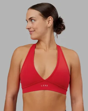 Stamina Sports Bra - Scarlet Stretchy Structure Low-impact