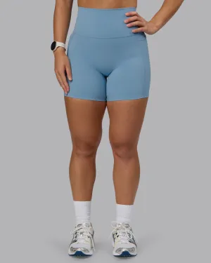 Daily Comfort Warm Weather Style Elixir Ultra High-Rise 6" Short Pockets - Glacier Lake