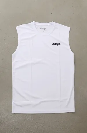 ADVANCE CTA Low Pro (Men's White ADVANCE Sleeveless Tee) EcoFriendly Dye Beach Outfit
