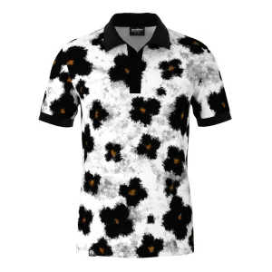Relaxed Wear Fashion Layer Flower Parade Polo Shirt