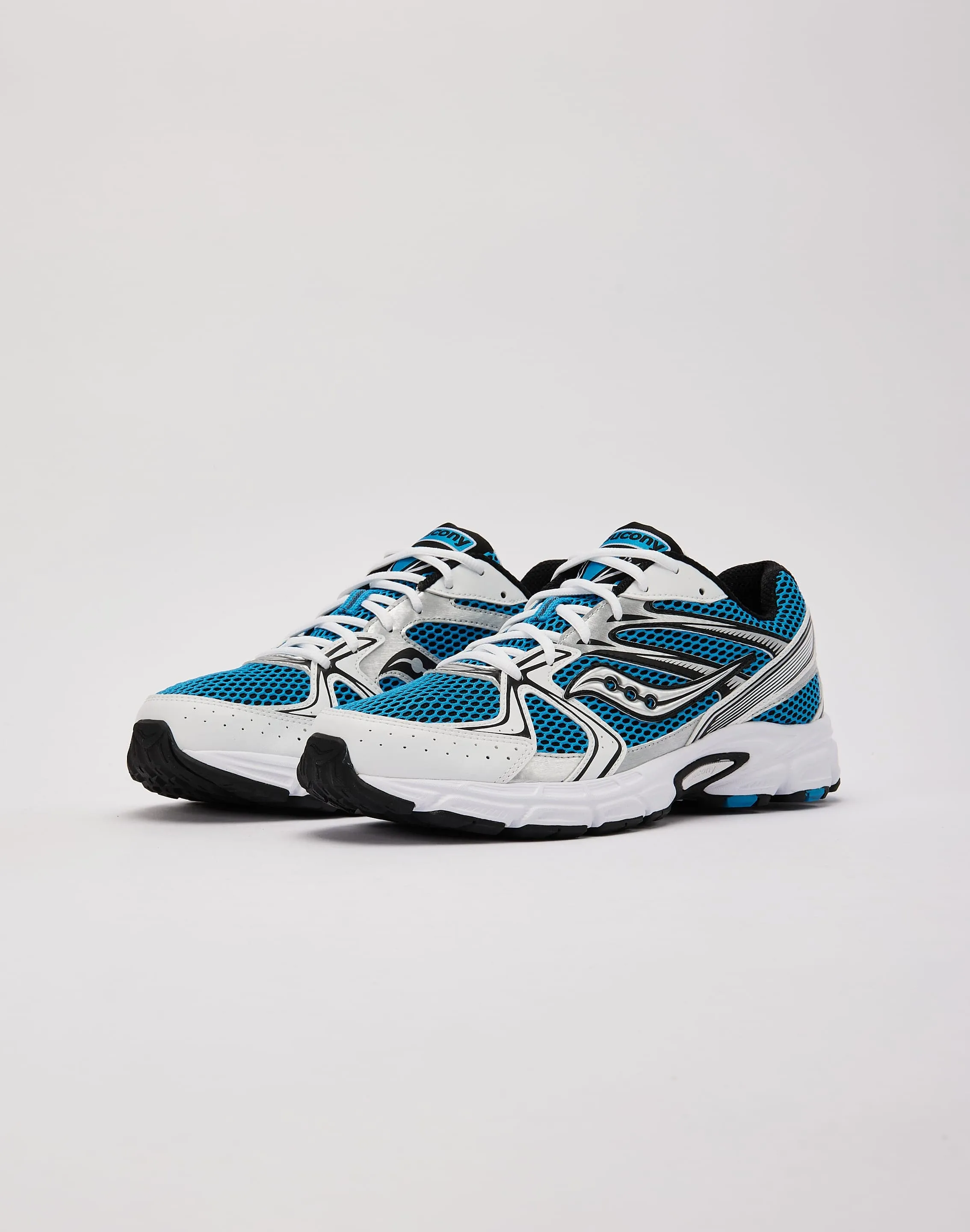 traction - enhanced running gear Kinetic Guidance Grooves Saucony Ride Millennium