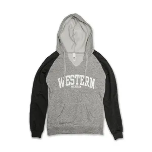 Ladies' Western Michigan Collegiate Raglan Hoodie Urban Look ideal for birthdays