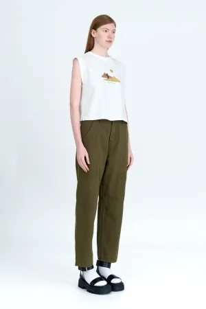 Straight Leg Relaxed Taper Cargo Curved Jeans