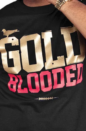 Gold Blooded (Men's Black/Red Tee) Fresh Look