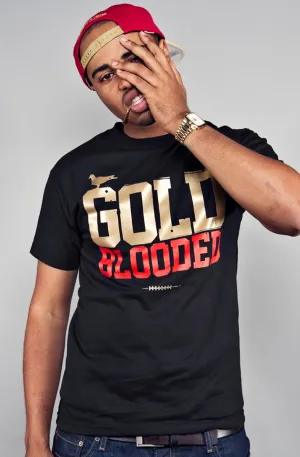 MultipurposeCuffs Gold Blooded (Men's Black/Red Tee)