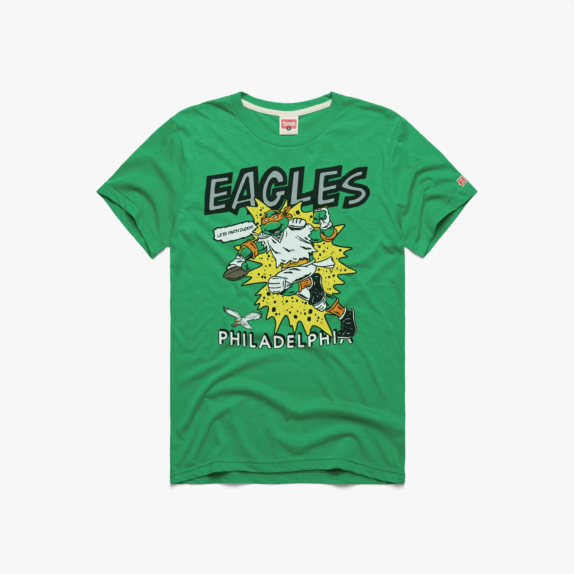 TMNT Michelangelo x Philadelphia Eagles Casual Everyday Simple Chic